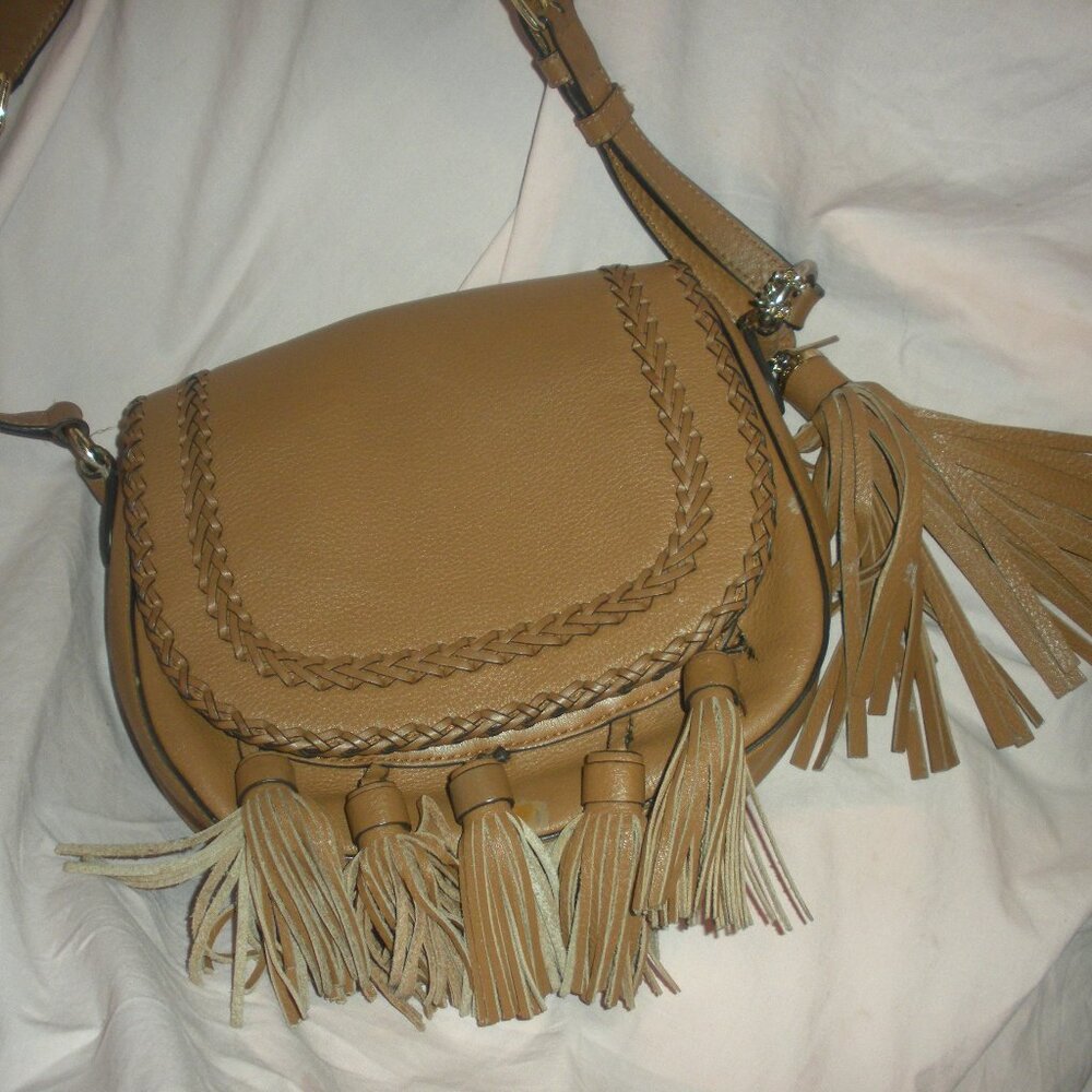 Michael Kors Moroccan Pebbled Brown Shoulder Bag